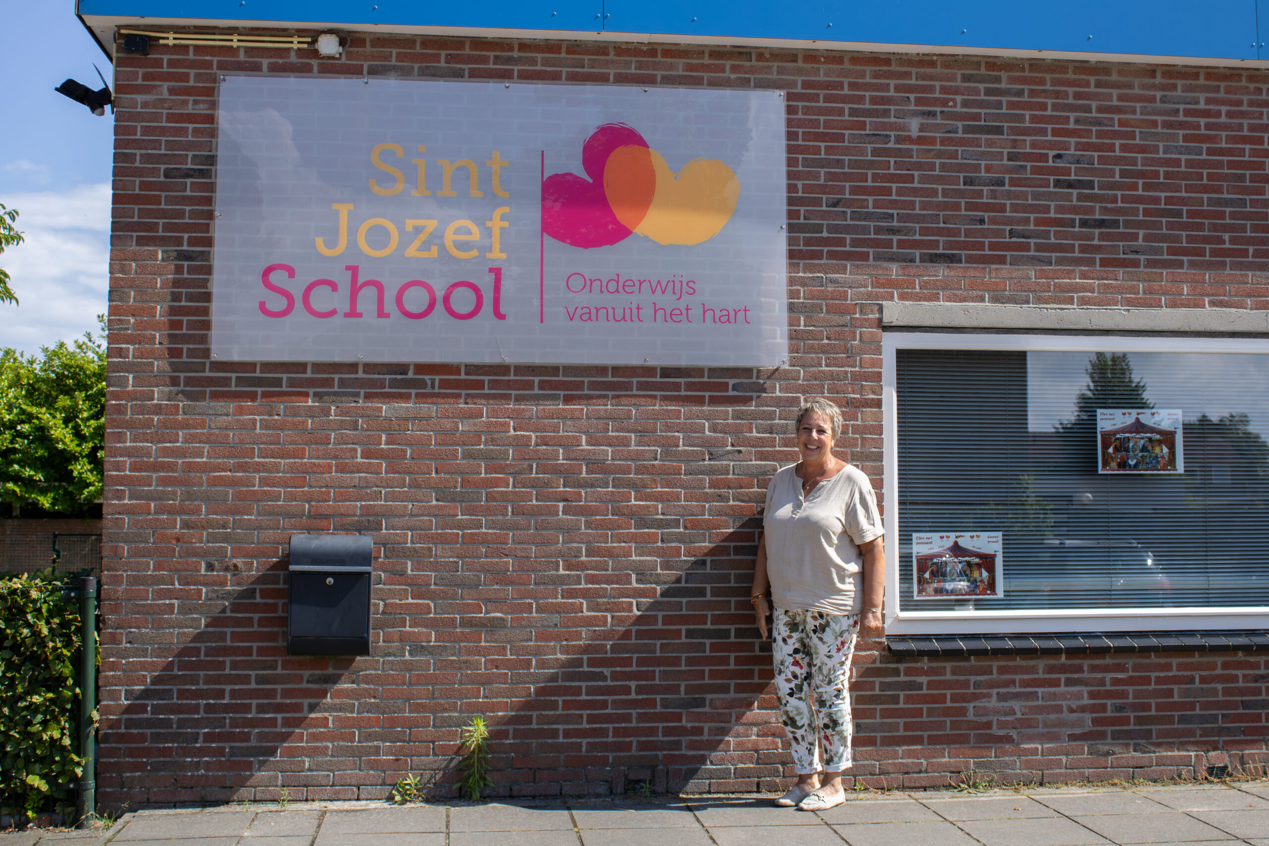 Juf Ellen buj de Sint Jozef School in Heerenveen